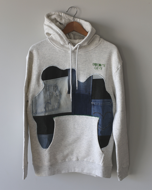 Upcycled The Game is Changing Hoodie - Medium
