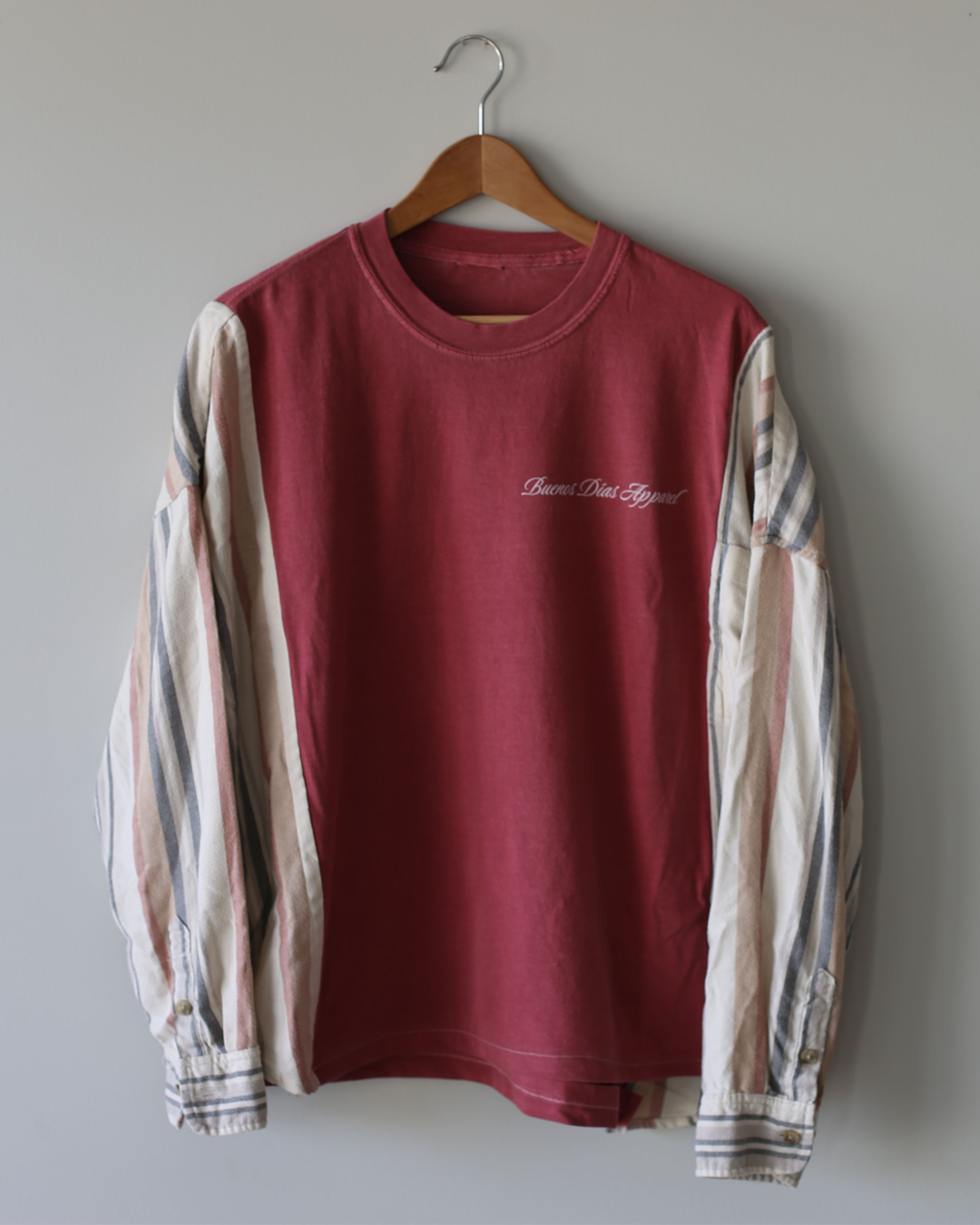 Upcycled I'm More Oversized Flannel T-shirt - Large